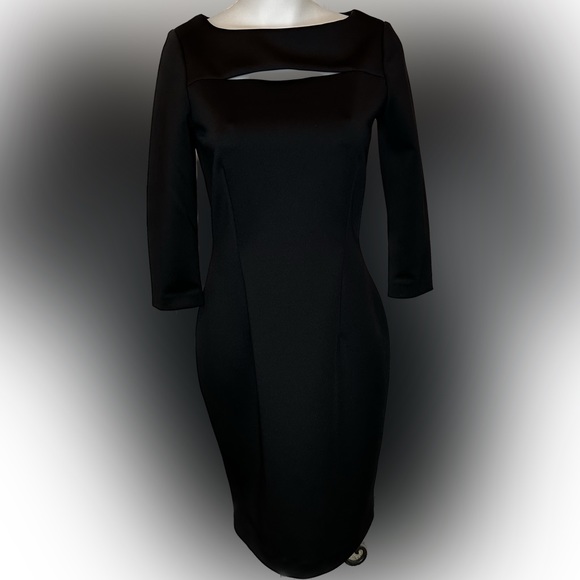Calvin Klein Slit Bib Dress - Picture 1 of 8